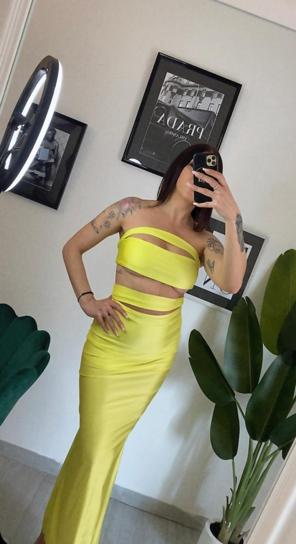 Abito Lungo Cut-Out